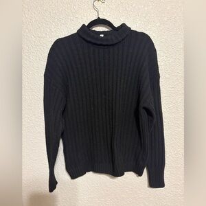 Time and Tru Black Cowl Neck Sweater